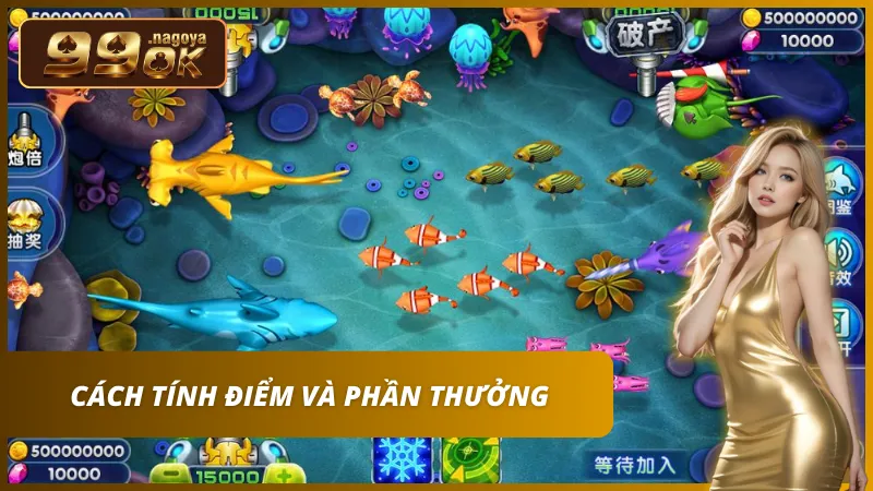 Bảng tỷ lệ trả thưởng (Paytable) chi tiết theo từng loại cá và rồng.