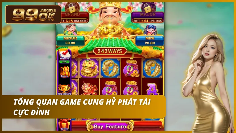 Game Nổ hũ Thần Tài mang đậm màu sắc Tết may mắn.