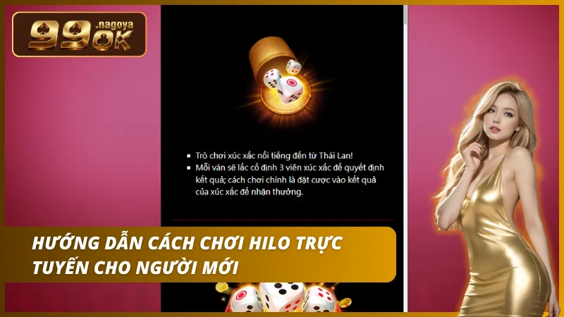 Chọn cửa Cao (Hi) hoặc Thấp (Lo) dựa trên tổng điểm 3 hột.