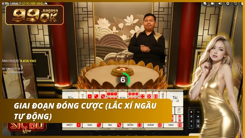 Hệ thống khóa cược và kích hoạt cơ chế lắc tự động minh bạch.