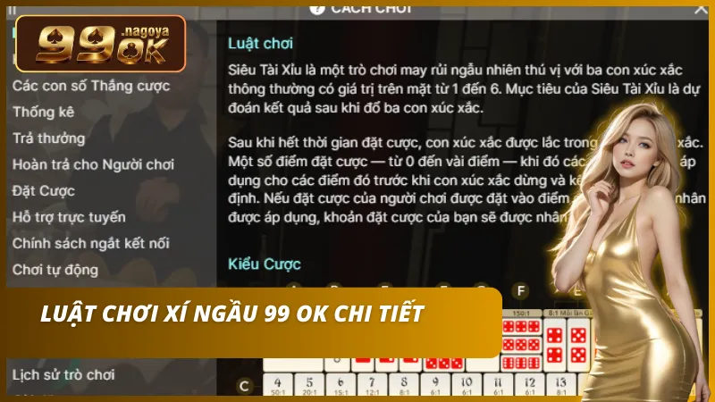 Đặt cửa Tài/Xỉu cơ bản hoặc săn Bão (Triple) với tỷ lệ ăn cao.